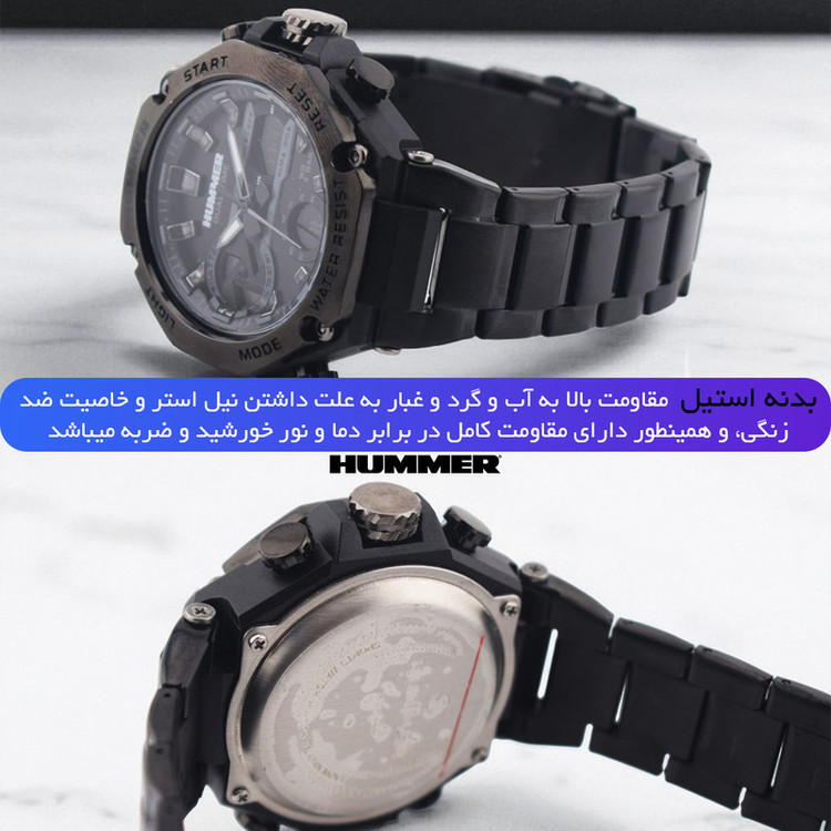 ساعت مچی عقربهای کوارتز مردانه هامر مدل HM1444-C2