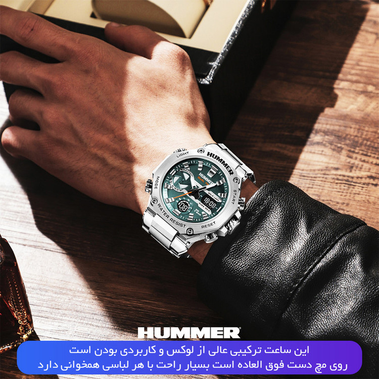 ساعت مچی عقربهای کوارتز مردانه هامر مدل HM1444-C1