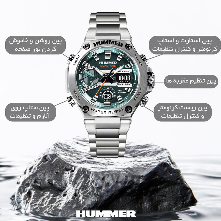 ساعت مچی عقربهای کوارتز مردانه هامر مدل HM1444-C1