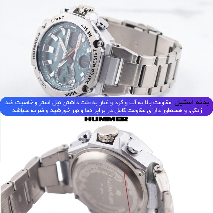 ساعت مچی عقربهای کوارتز مردانه هامر مدل HM1444-C1