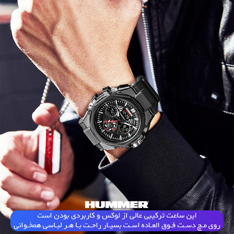 ساعت مچی عقربهای کوارتز مردانه هامر مدل HM1442-C1
