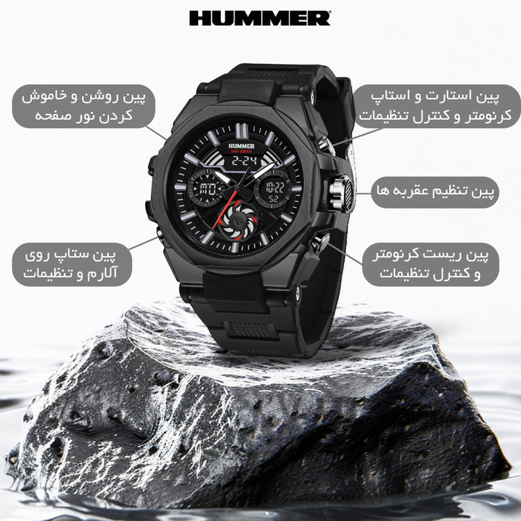 ساعت مچی عقربهای کوارتز مردانه هامر مدل HM1442-C1