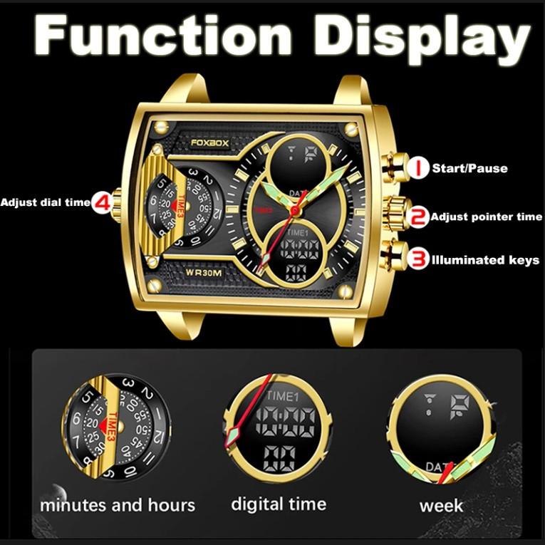 ساعت مچی عقربه ای مدل Multi time Luxury
