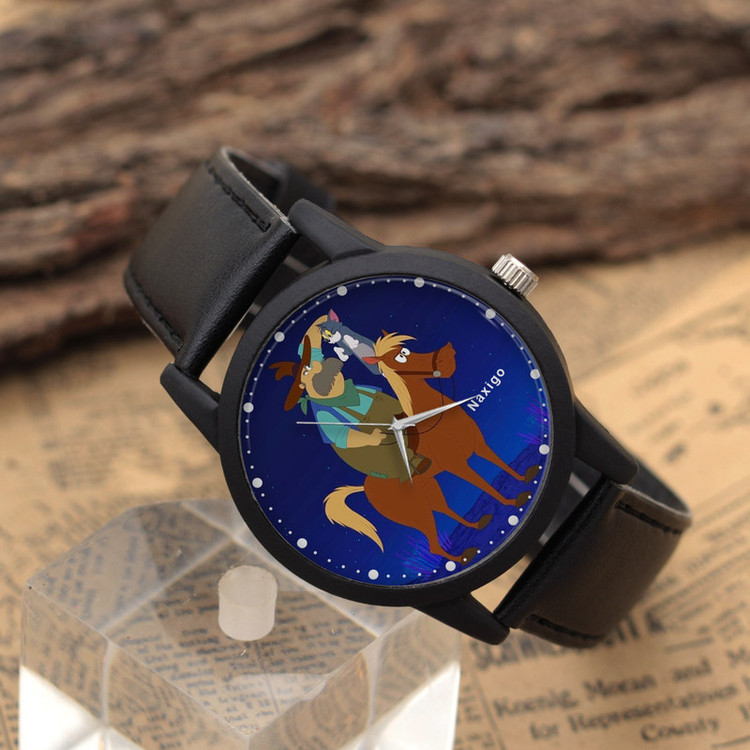 ساعت مچی عقربه ای ناکسیگو مدل Tom and Jerry COWBOY UP کد LF14051