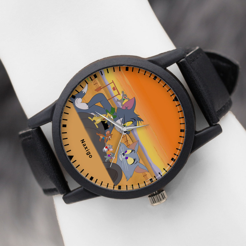 ساعت مچی عقربه ای ناکسیگو مدل Tom and Jerry COWBOY UP کد LF14049
