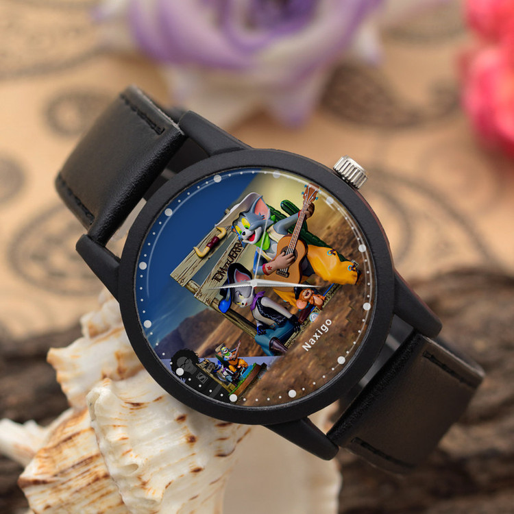 ساعت مچی عقربه ای ناکسیگو مدل Tom and Jerry COWBOY UP کد LF14050