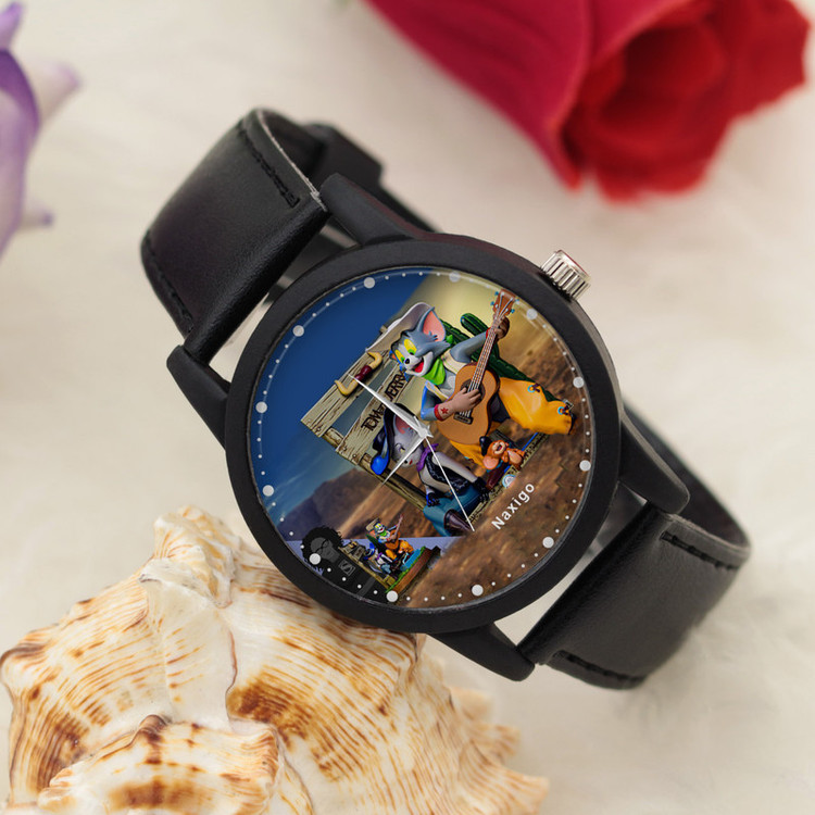 ساعت مچی عقربه ای ناکسیگو مدل Tom and Jerry COWBOY UP کد LF14050