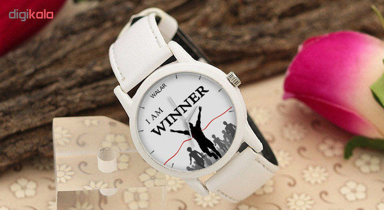 ساعت مچی عقربه ای والار طرح I Am Winner کد LF1591
