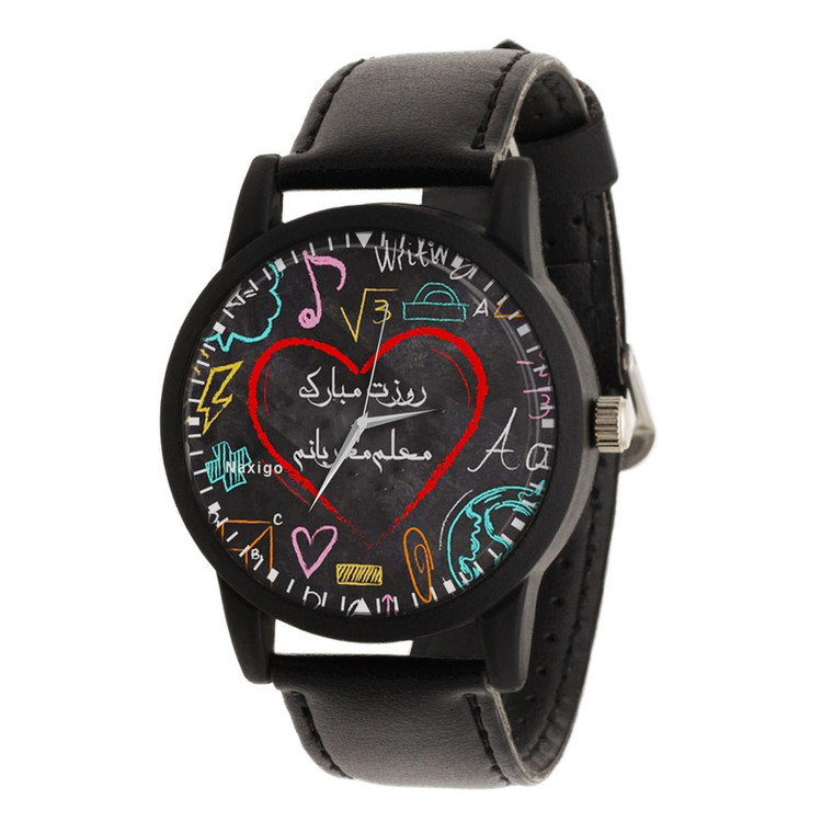 ساعت مچی عقربه ای ناکسیگو مدل روز معلم کد LF12361