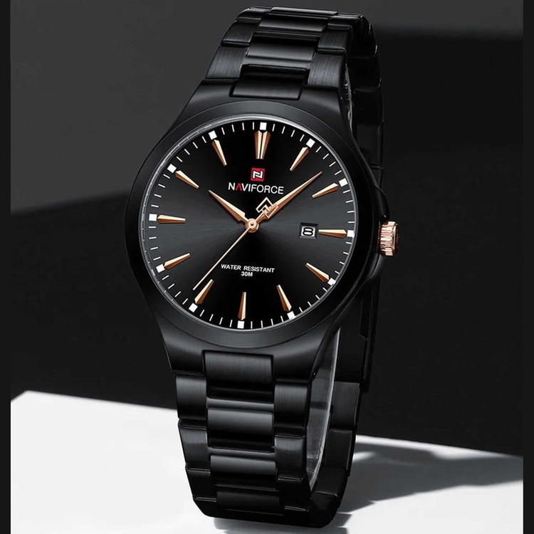 ساعت مچی عقربهای کوارتز مردانه نیوی فورس مدل NF9214/SB/BLK