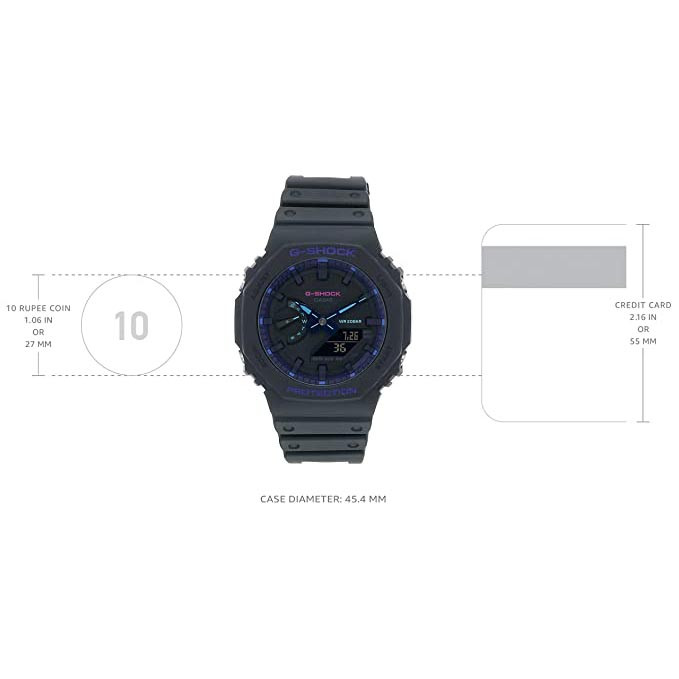 ساعت مچی عقربهای مردانه کاسیو مدل GA-2100VB-1ADR