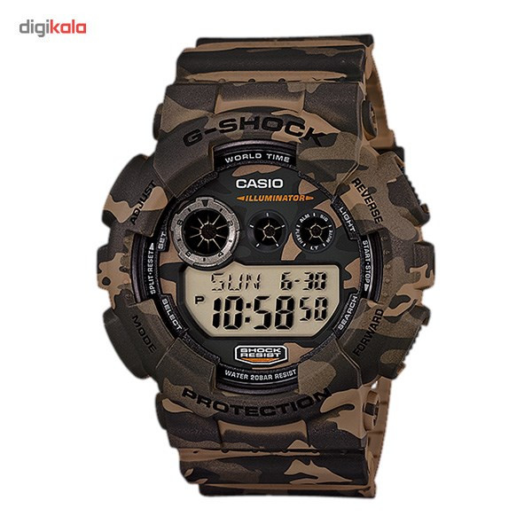 ساعت مچی دیجیتالی مردانه کاسیو جی شاک GD-120CM-5DR