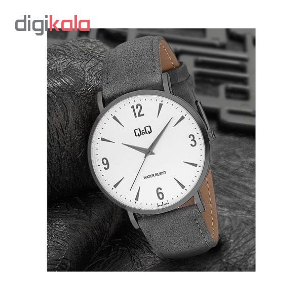 ساعت مچی عقربه ای مردانه کیو اند کیو مدل QB40J504Y