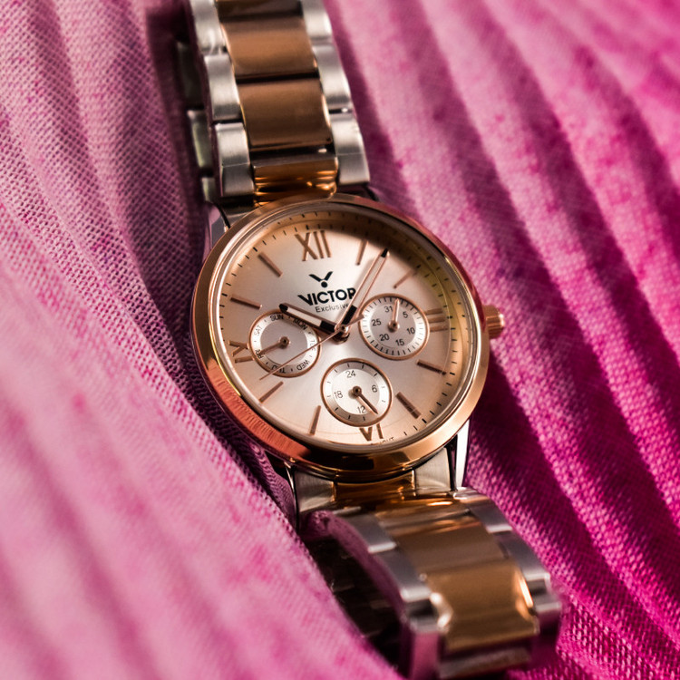 ساعت مچی عقربهای کوارتز زنانه ویکتور مدل 5731L