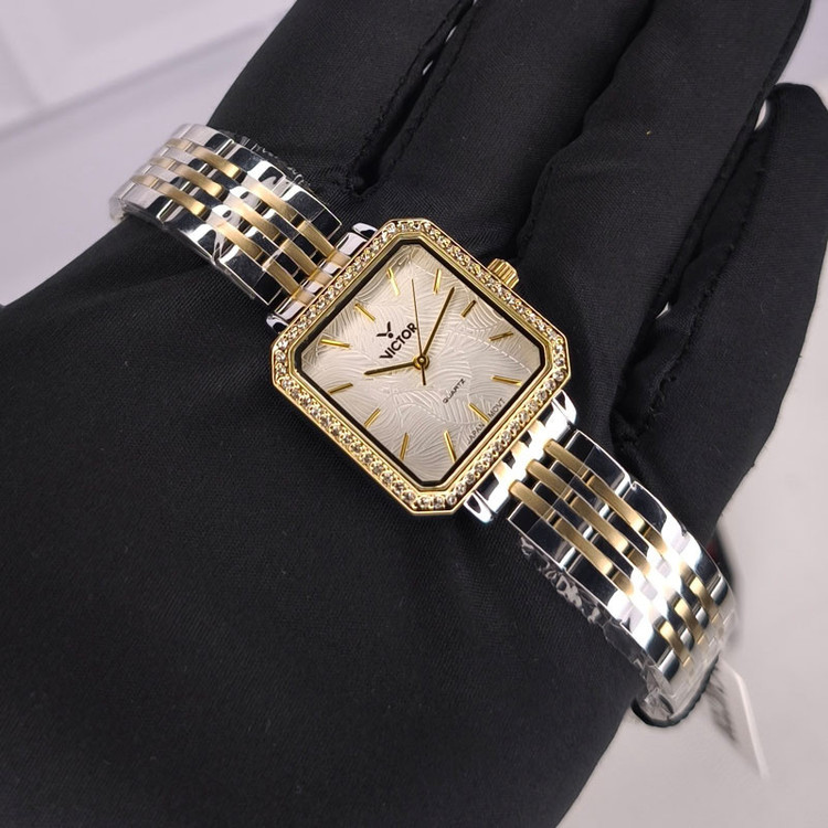 ساعت مچی عقربهای کوارتز زنانه ویکتور مدل V5723-03L