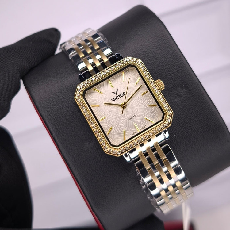 ساعت مچی عقربهای کوارتز زنانه ویکتور مدل V5723-03L