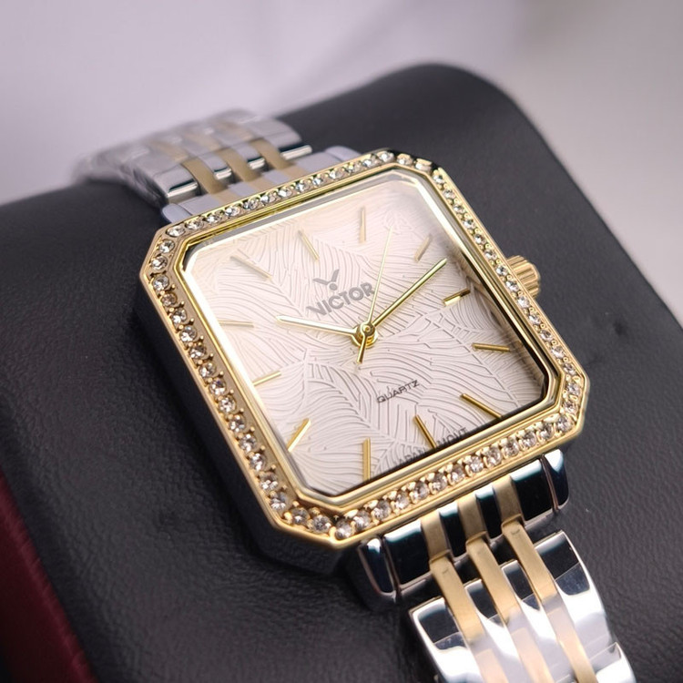 ساعت مچی عقربهای کوارتز زنانه ویکتور مدل V5723-03L